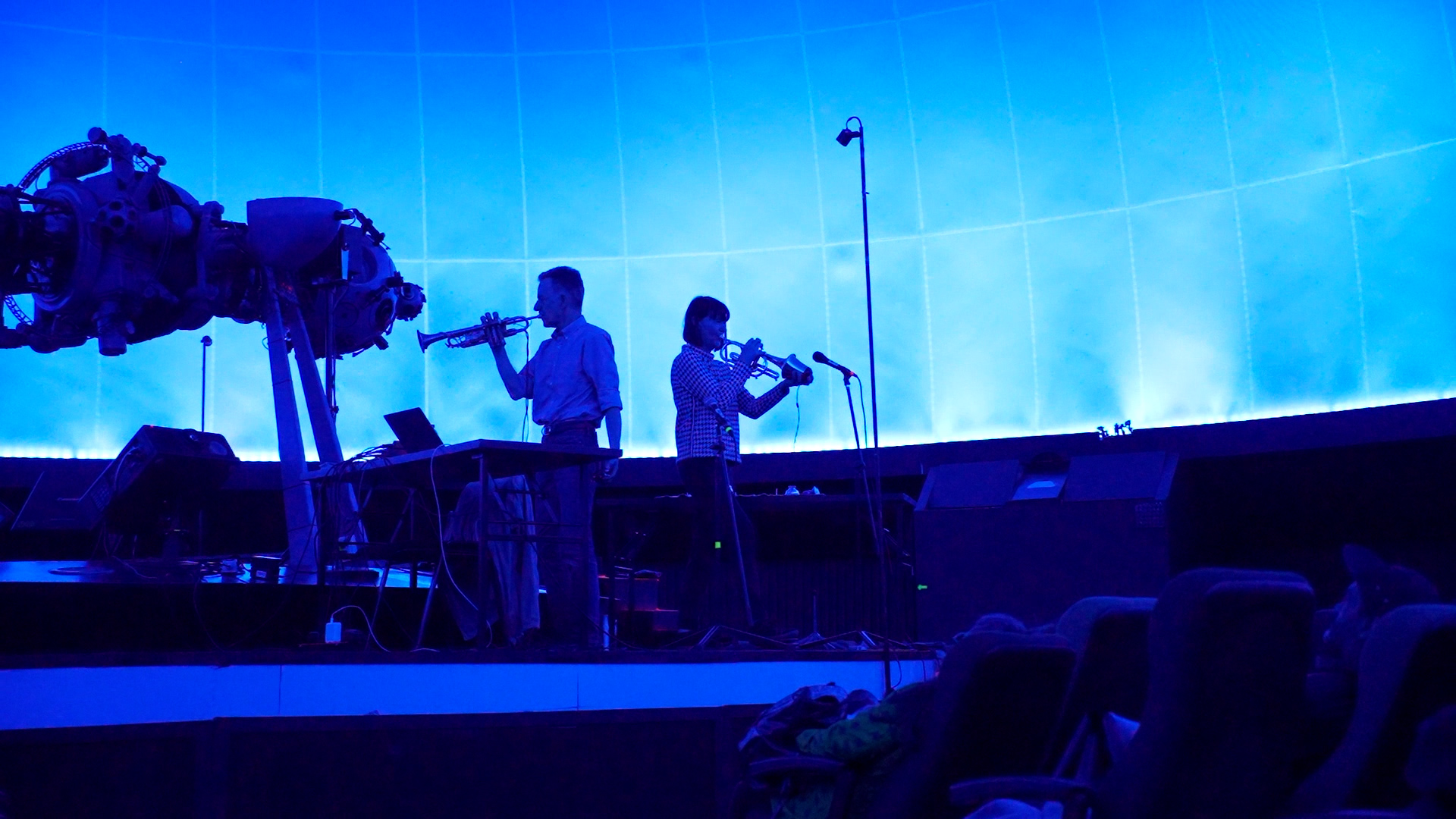 Birgit Ulher / Nicolas Collins at Planetario de Bogota